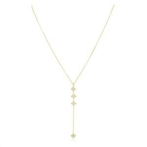 NEW SAHIRA women's amanda lariat necklace in gold